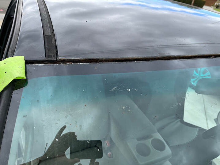 2013 Toyota Tundra windshield repair service in Costa Mesa.